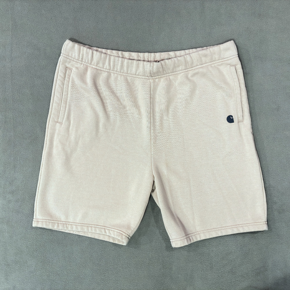 Carhartt Midweight Fleece Shorts Mauve Pink Size XLarge BS5840-M Relaxed Fit